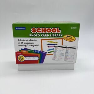 New Lakeshore School Photo Card Library DD529 Vocabulary Development ESL